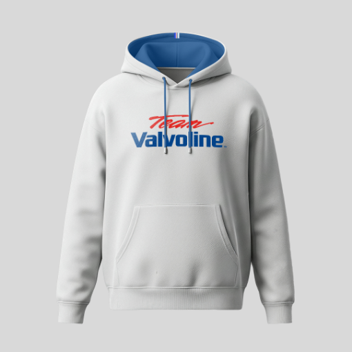 Picture of Embroidered Team Valvoline White/Blue Hoodie